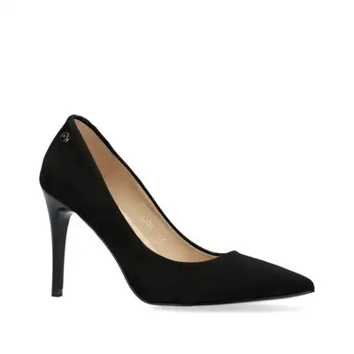 Czółenka czarne zamszowe