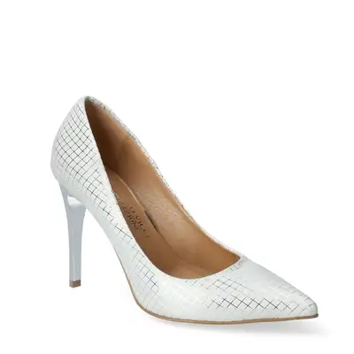 Szpilki srebrne w kratkę