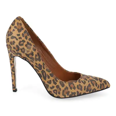 Szpilki panterkowe na wysokim obcasie