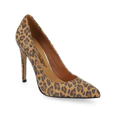 Szpilki panterkowe na wysokim obcasie