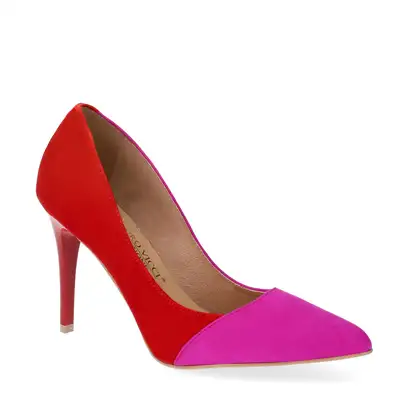 Szpilki czerwono różowe