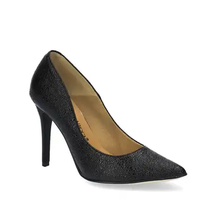 Czółenka czarne na szpilce 