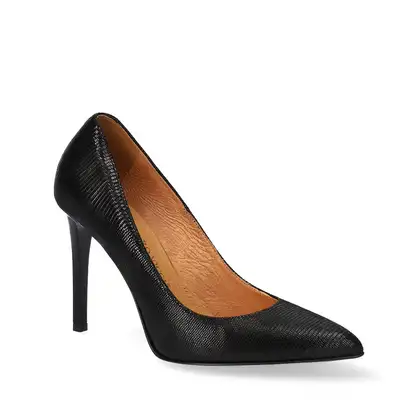 Szpilki czarne we wzory 