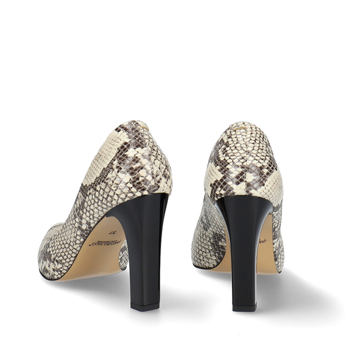 Kaya❤️ Czólenka beżowe skóra węża - ArturoVicci.pl